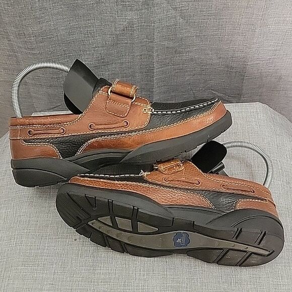 Dr. Comfort Mike 8660 brown black Leather Men's 10 XWide Boat Loafer Therapeutic - Picture 7 of 12